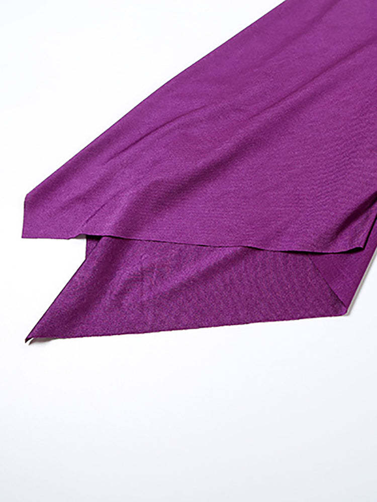 Draped Batwing Mini Dress