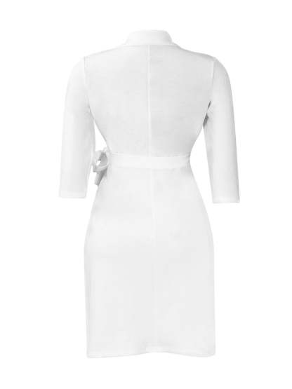 Tie Waist Pleated Midi Dress