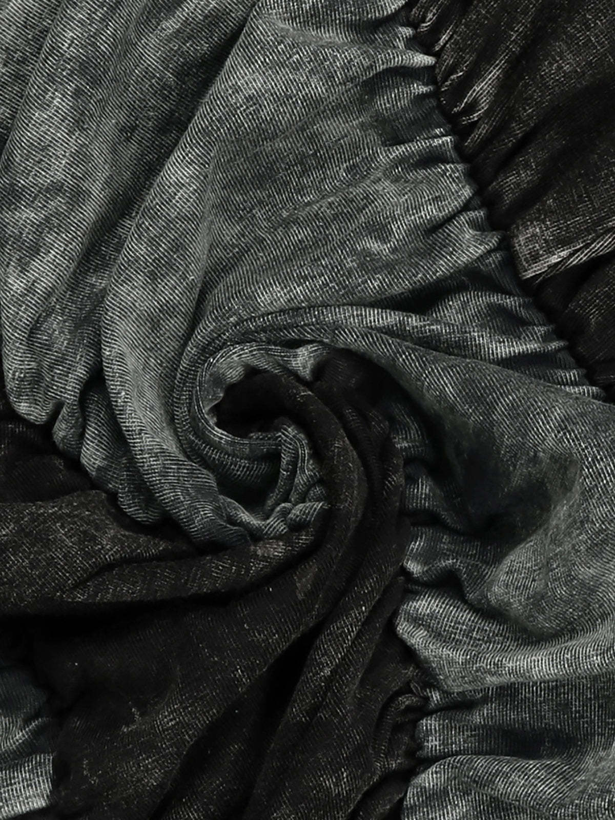 Two Pieces Solid Color Ruched Pants Set