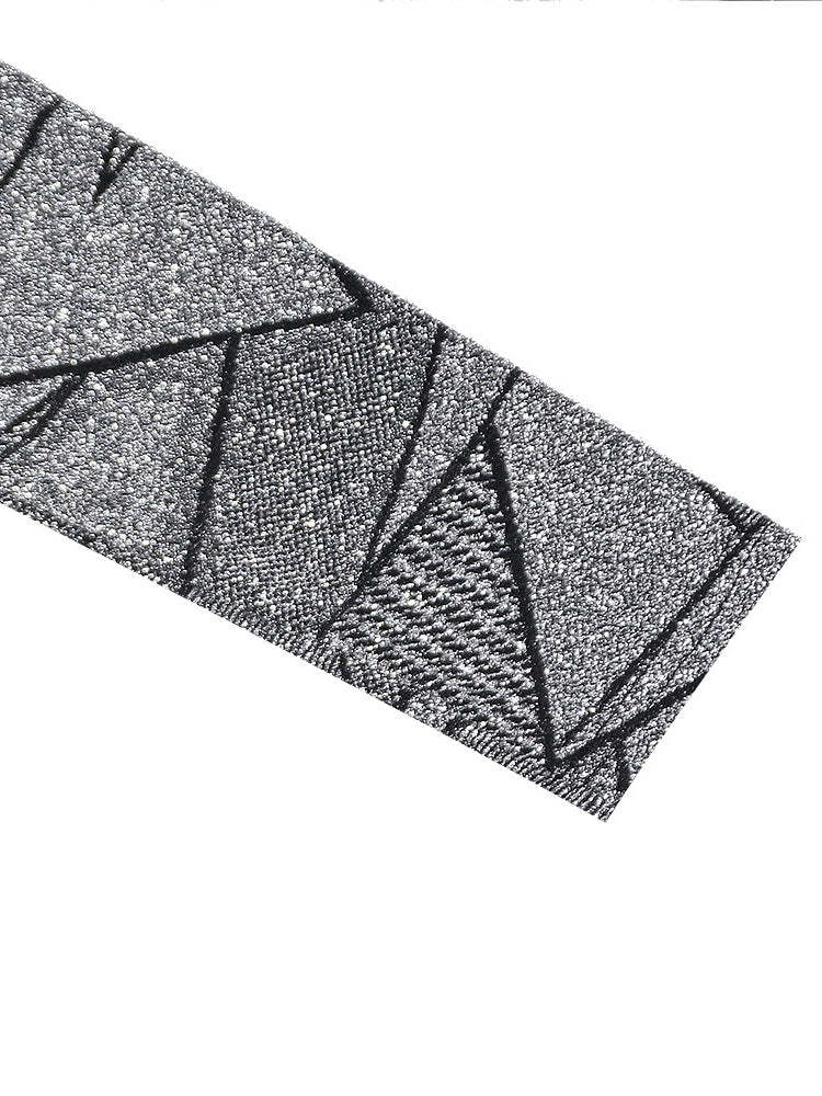 Two Piece Geometric Print Pant Suit