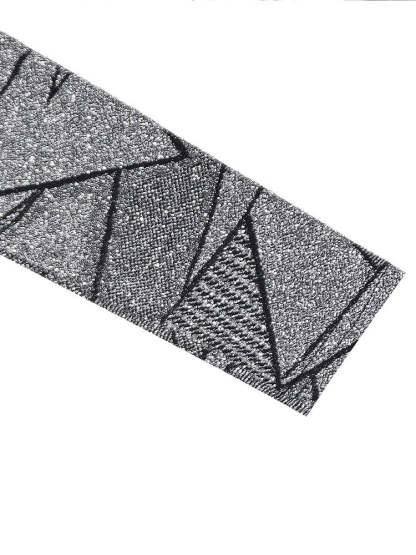 Two Piece Geometric Print Pant Suit