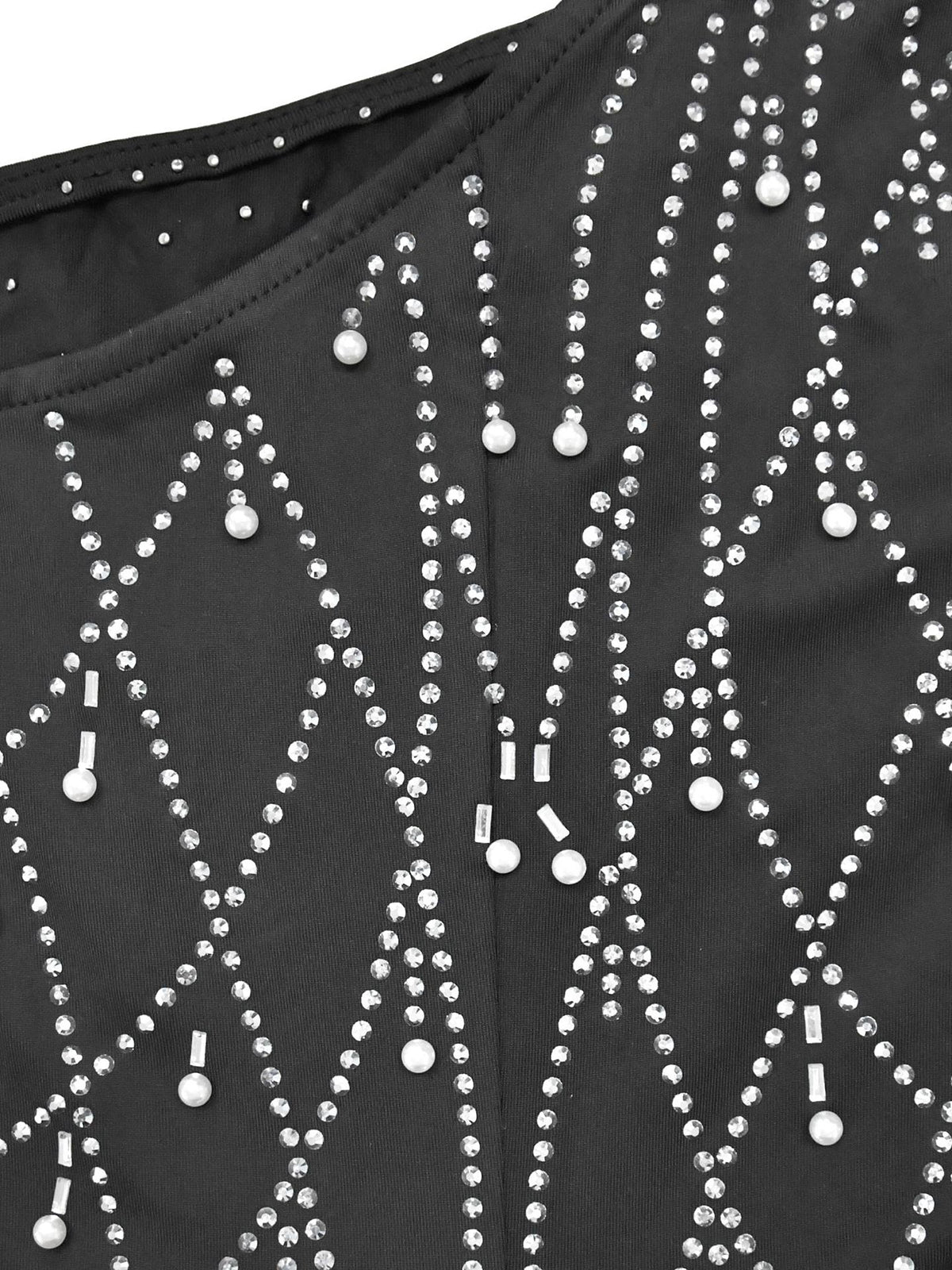 Rhinestone One-Shoulder Maxi Dress