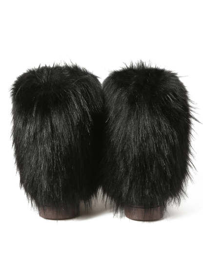 Y2K Fur Platform Mid-Calf Winter Boots