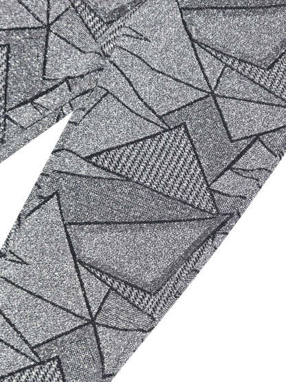 Two Piece Geometric Print Pant Suit