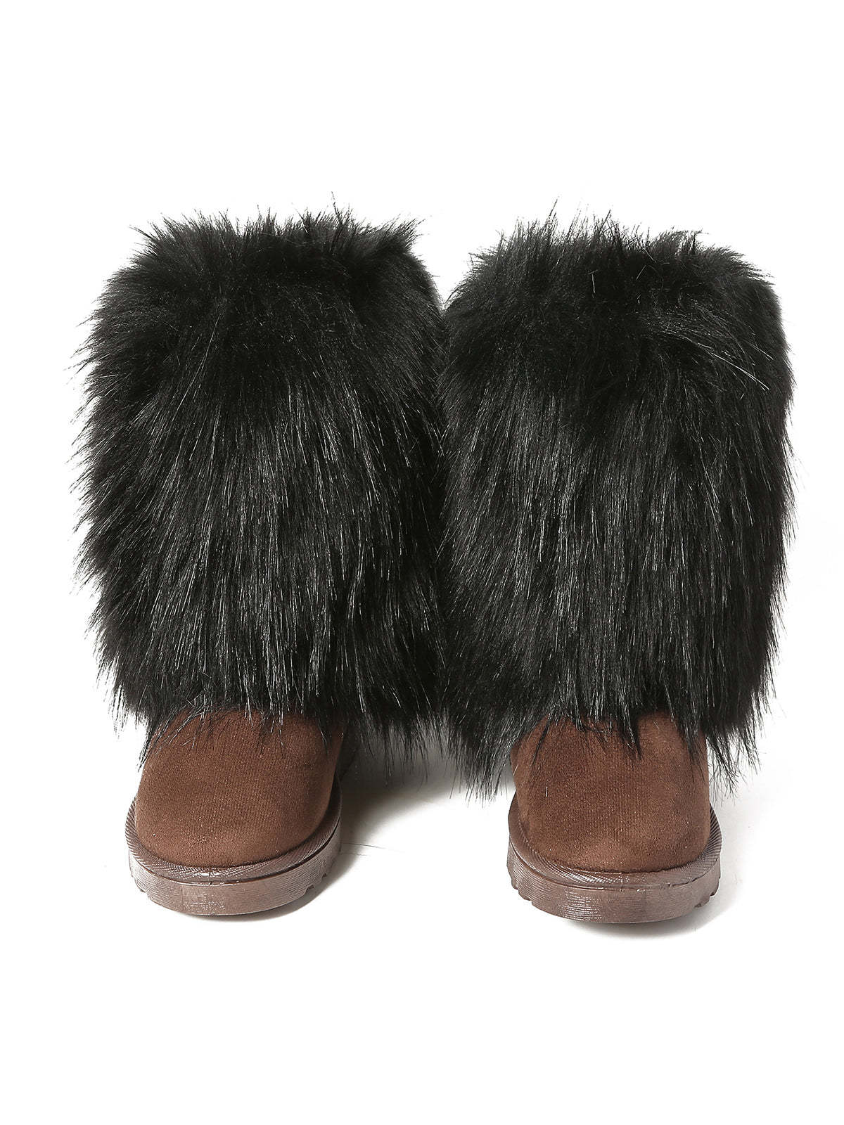 Y2K Fur Platform Mid-Calf Winter Boots