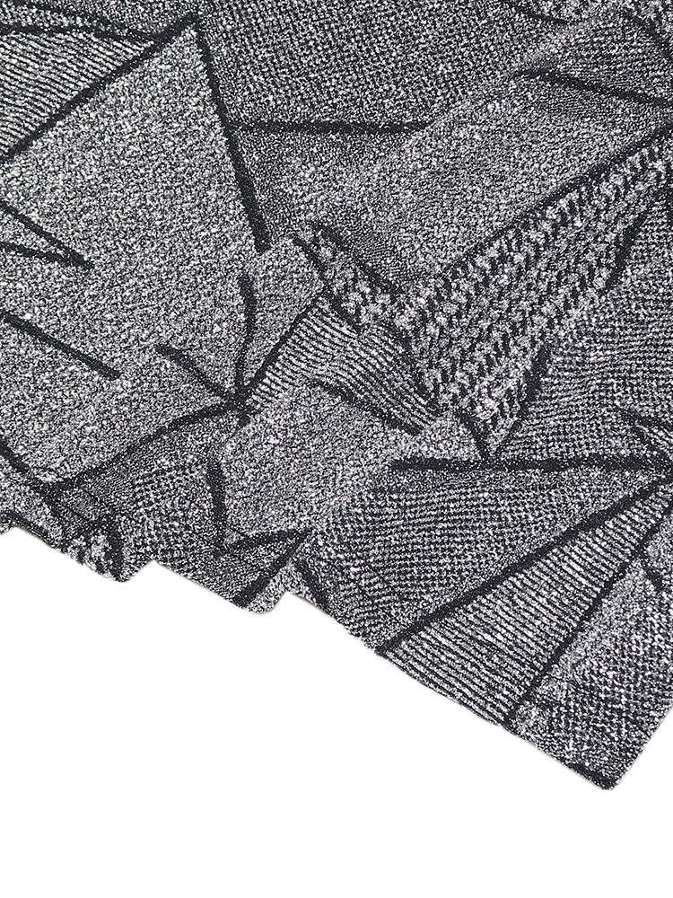 Two Piece Geometric Print Pant Suit