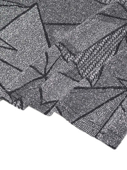 Two Piece Geometric Print Pant Suit