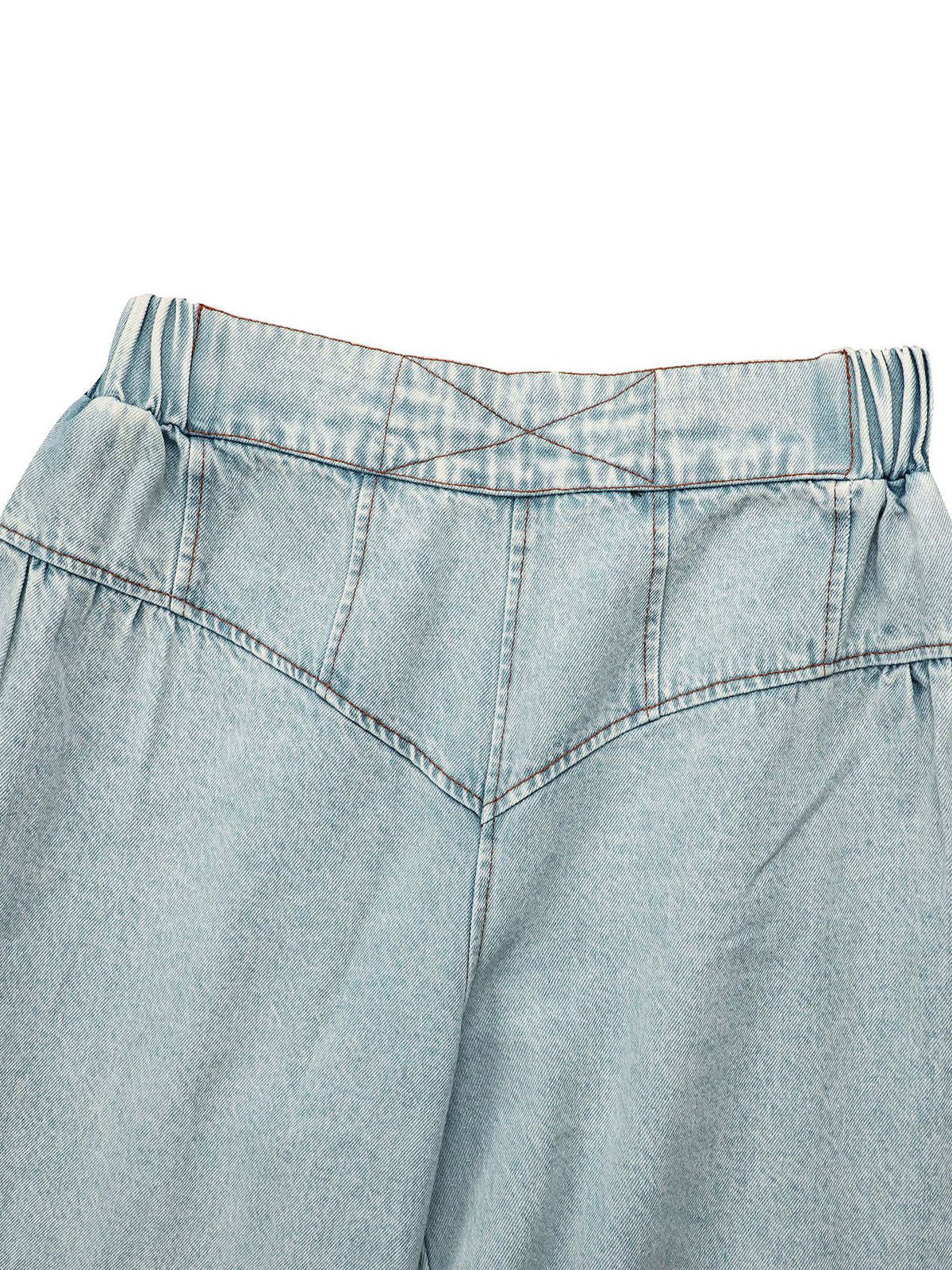 Two Pieces Sleeveless Denim Pants Set