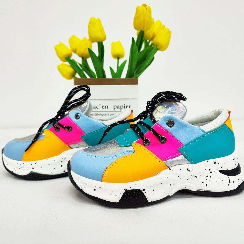 Color Block Casual Platform Sneaker