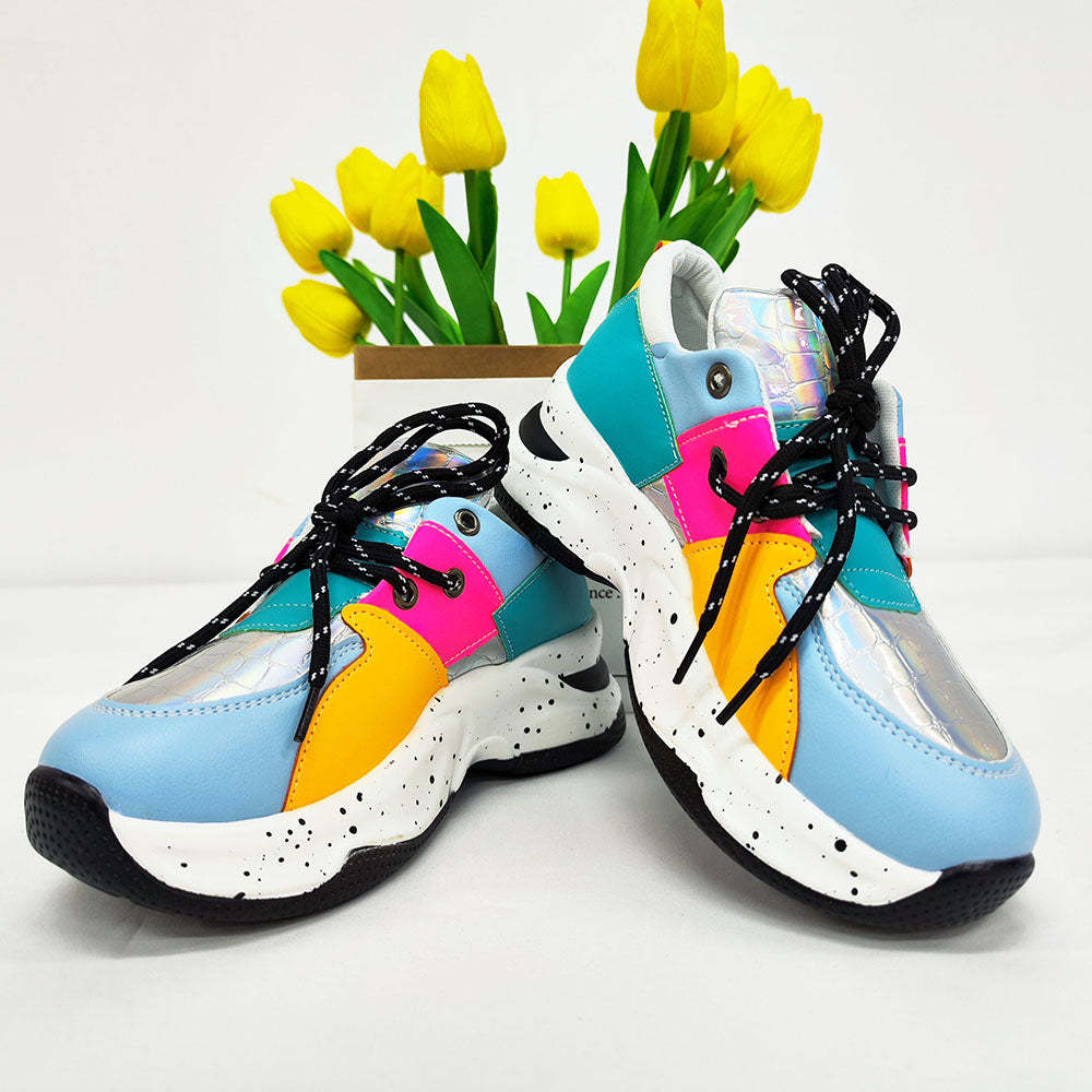 Color Block Casual Platform Sneaker
