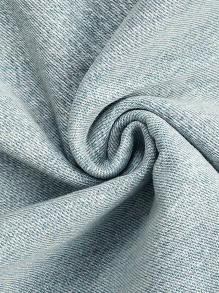 Two Pieces Sleeveless Denim Pants Set