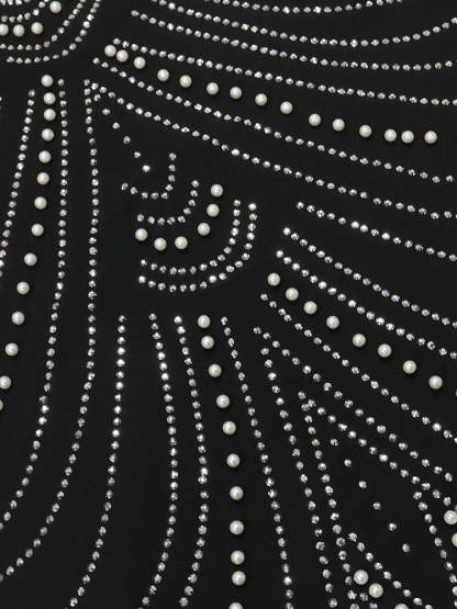 Strappy Rhinestone Mesh Maxi Dress