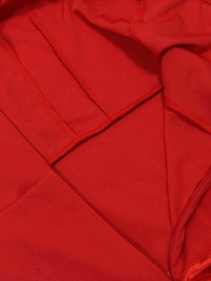 Spaghetti Strap Ruffle Asymmetrical Mini Dress