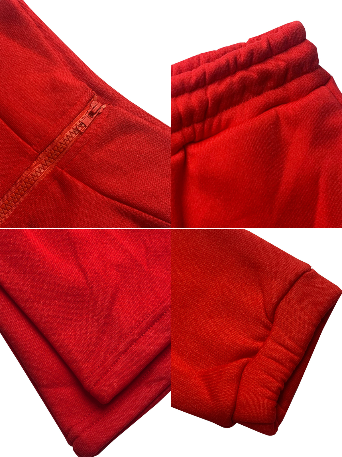 Two Pieces Zip Up Drawstring Pants Sets