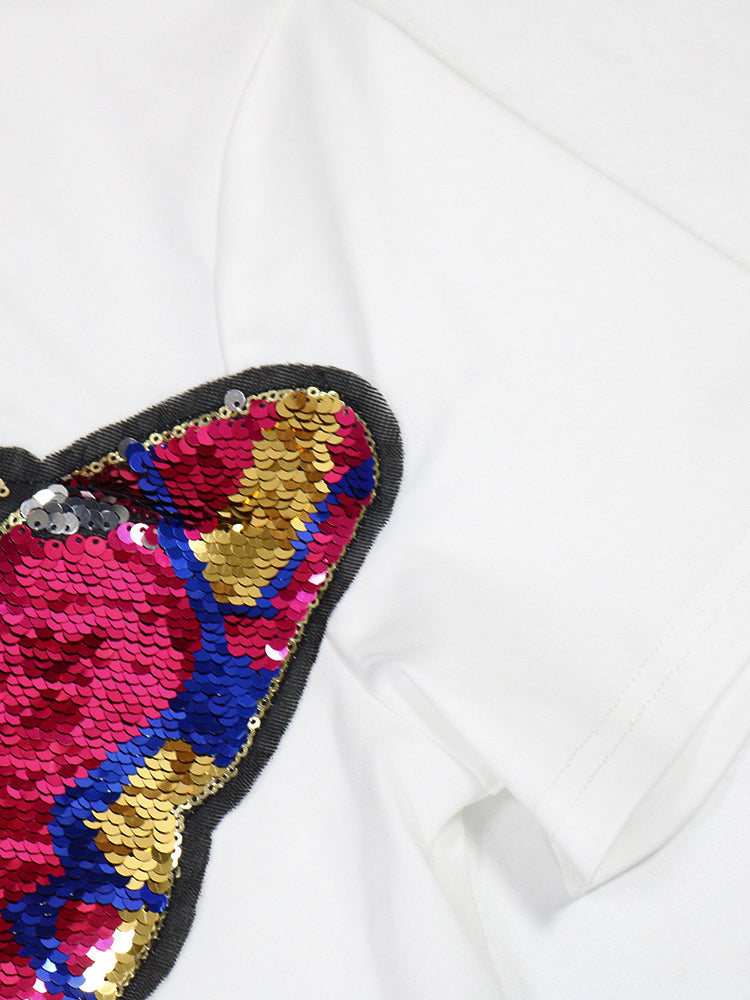 Butterfly Sequin Shorts Set