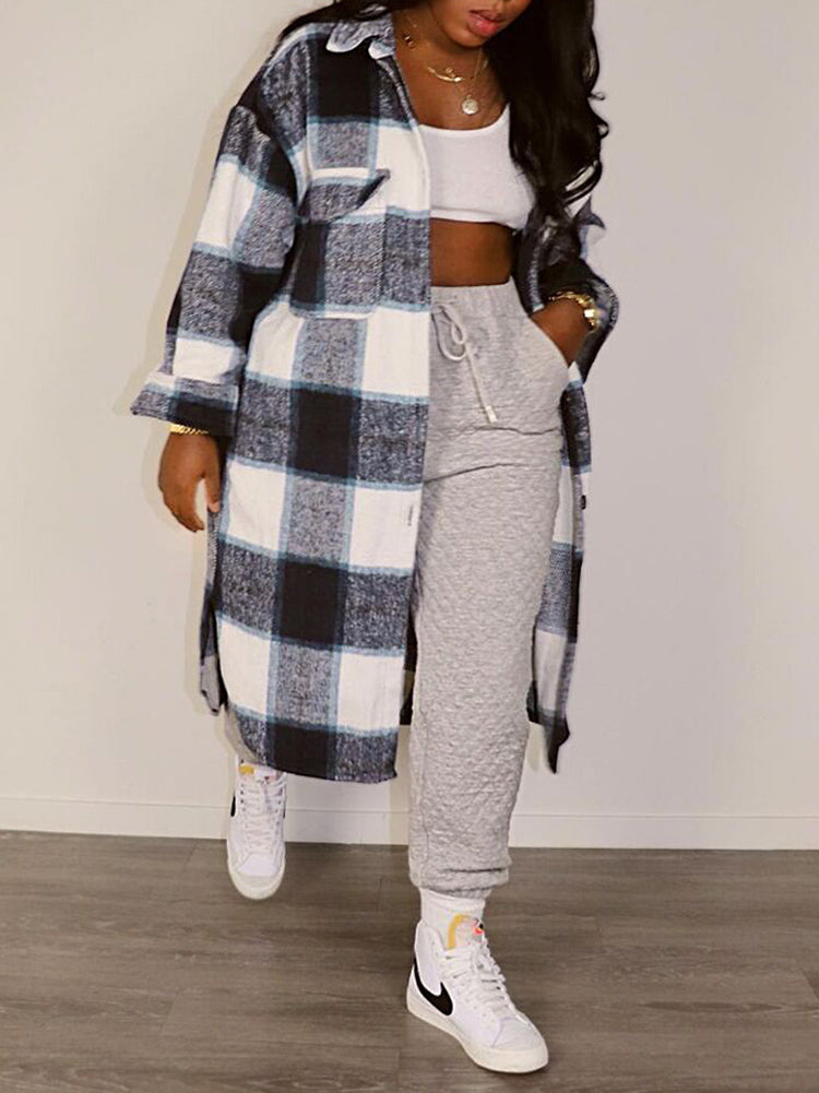 Patch Pocket Plaid Shirts