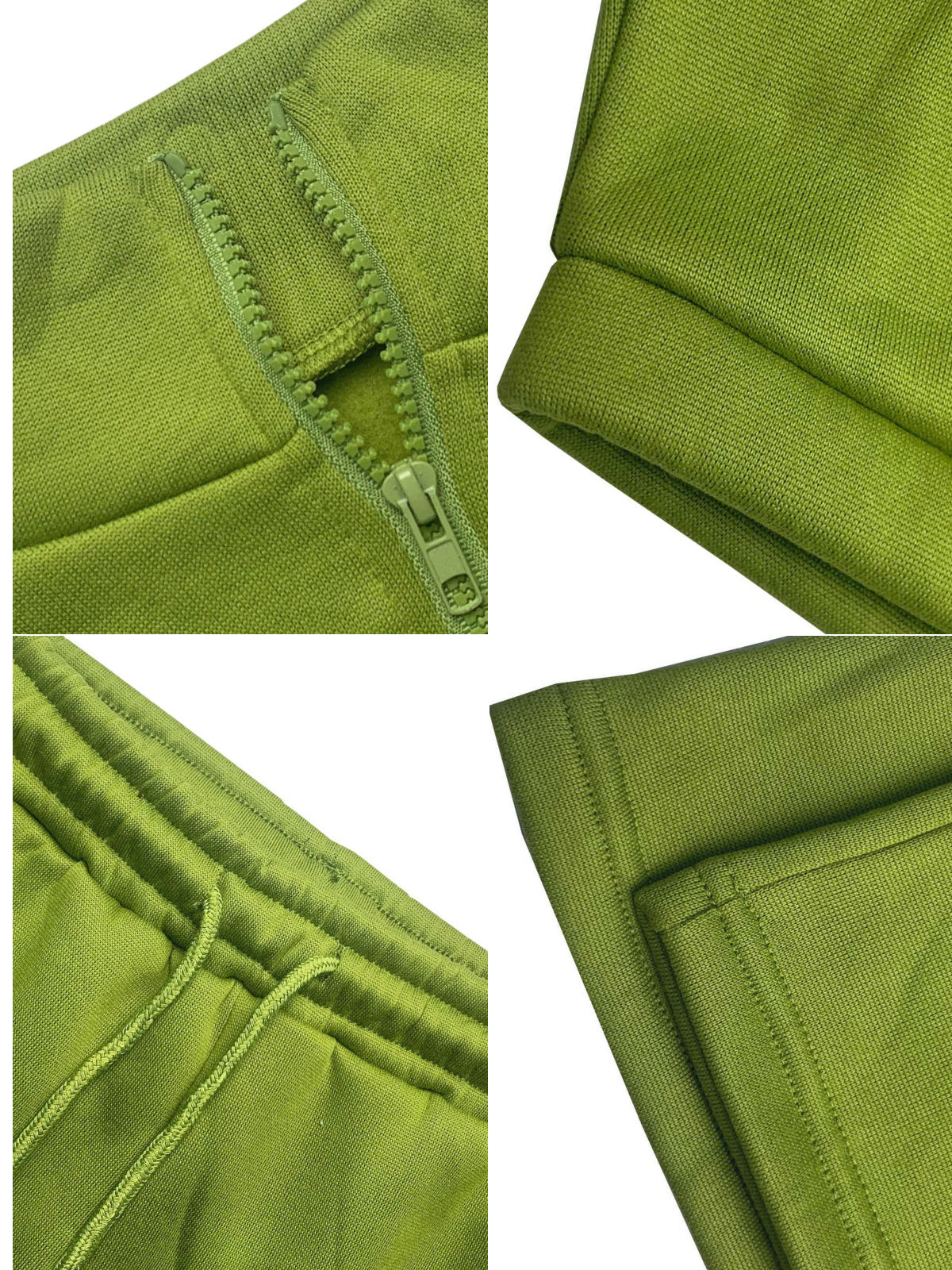 Two Pieces Zip Up Drawstring Pants Sets