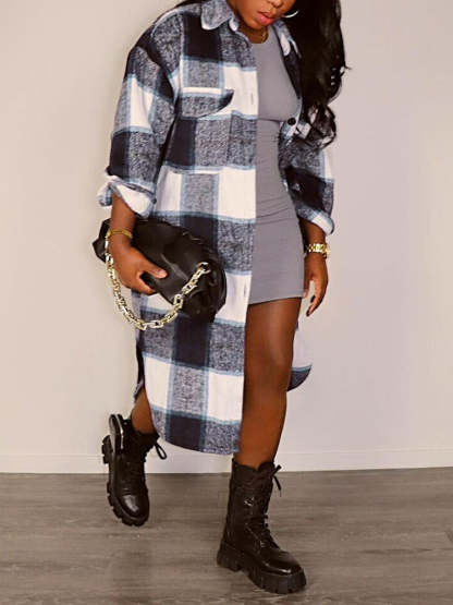 Patch Pocket Plaid Shirts