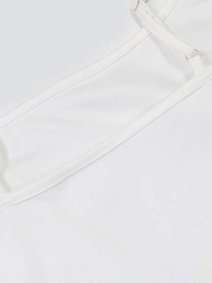 Ruffled Asymmetrical Ruched Cami Dress