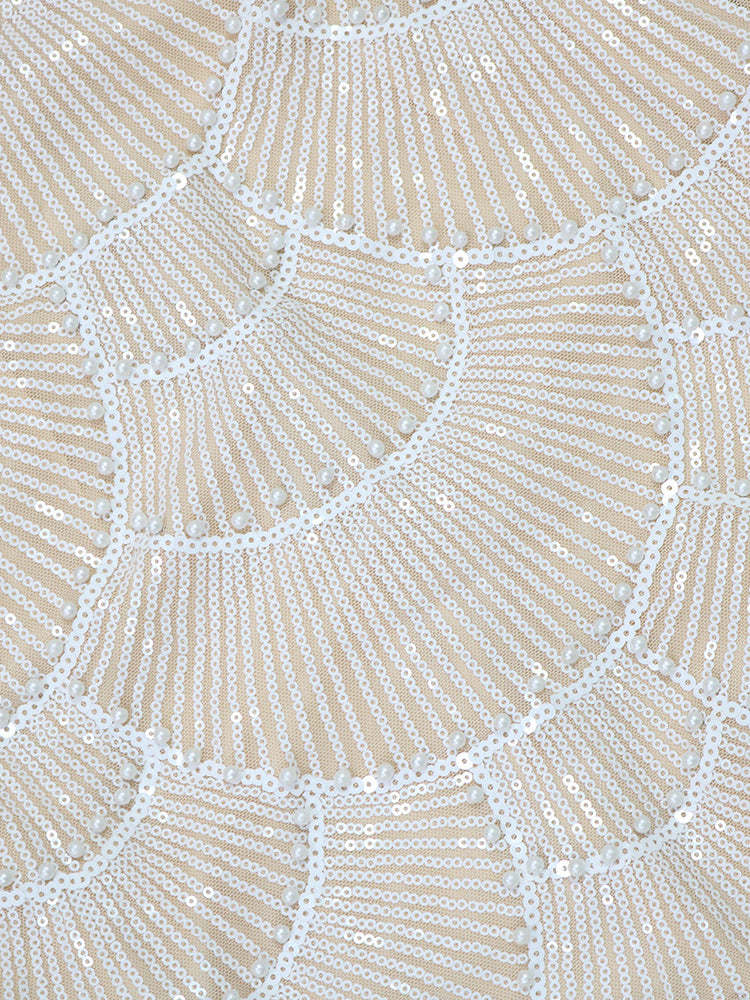 Beaded Mermaid Hollow Out Maxi Dress