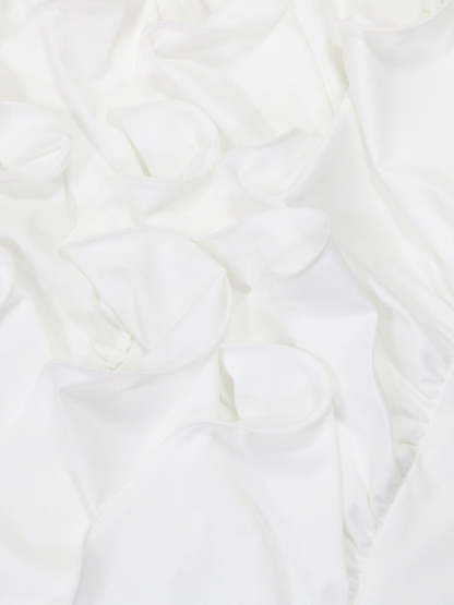 Ruffled Asymmetrical Ruched Cami Dress