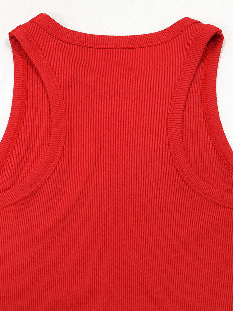 Sleeveless Sporty Striped Pleated Mini Dress