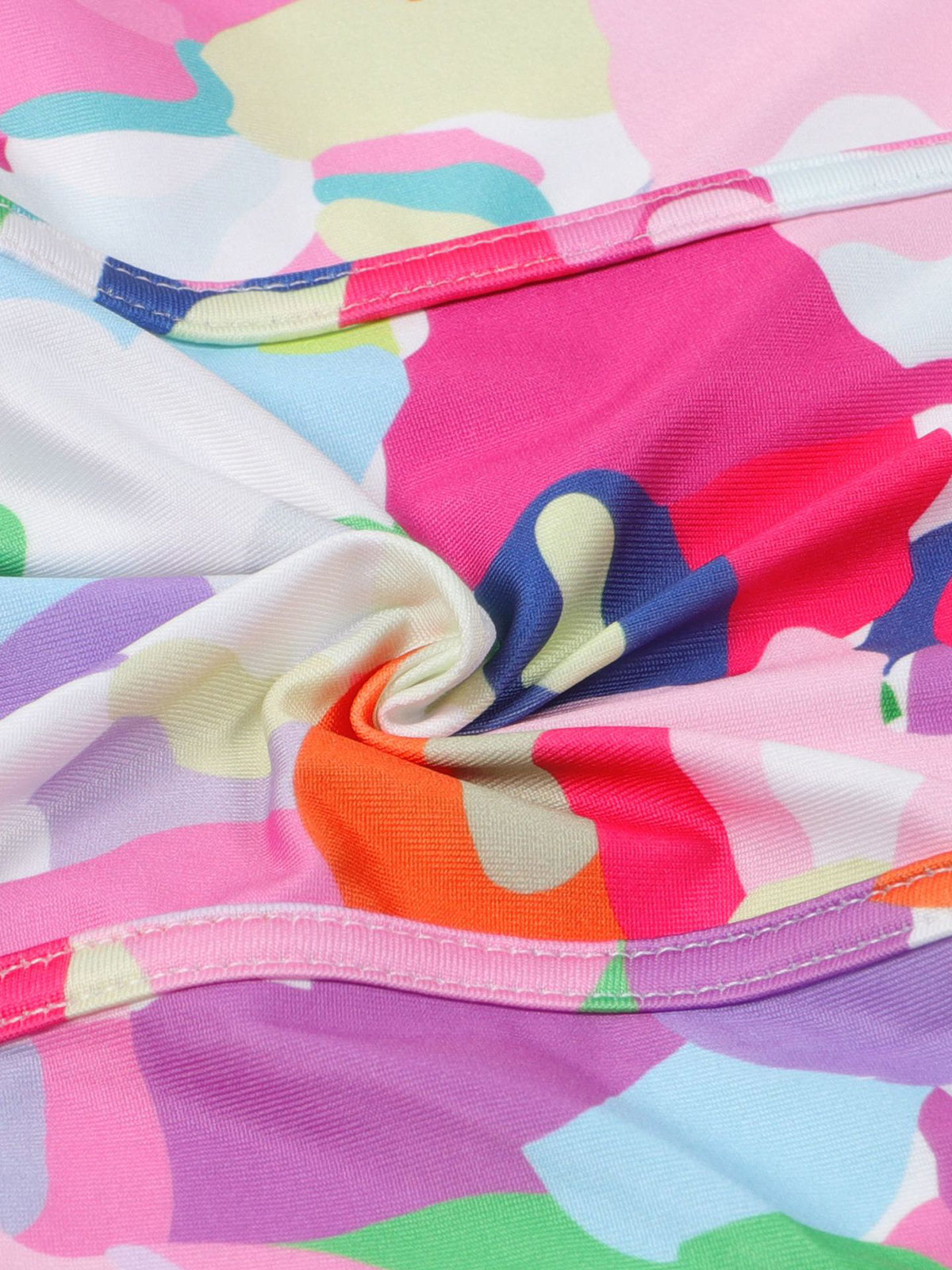 Colorblock Mesh Patchwork Strapless Dress