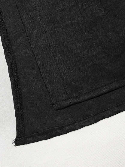 Button-Down Slit Maxi Shirt Dress