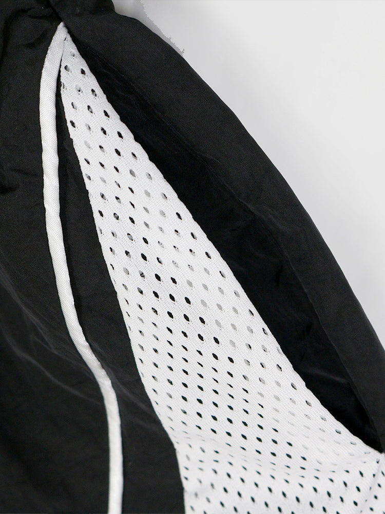 Sporty Patchwork Top Shorts Set