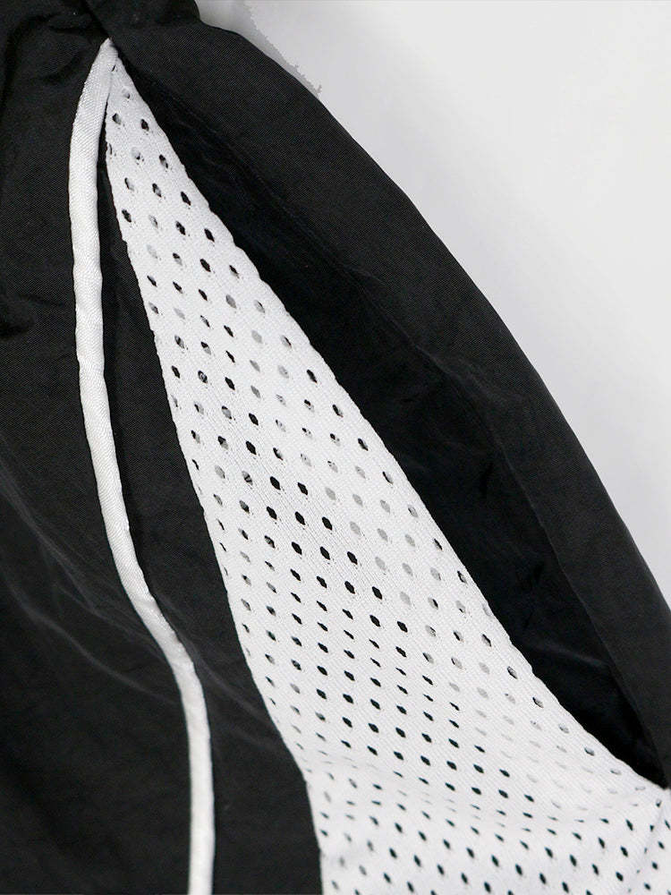 Sporty Patchwork Top Shorts Set