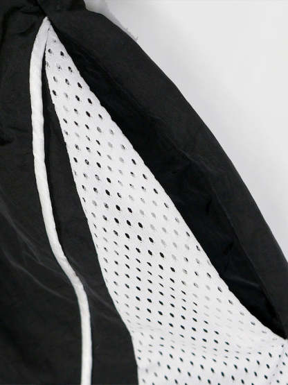 Sporty Patchwork Top Shorts Set