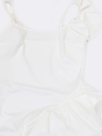 Ruffled Asymmetrical Ruched Cami Dress