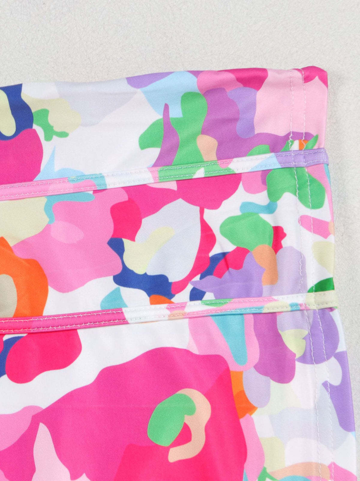 Colorblock Mesh Patchwork Strapless Dress