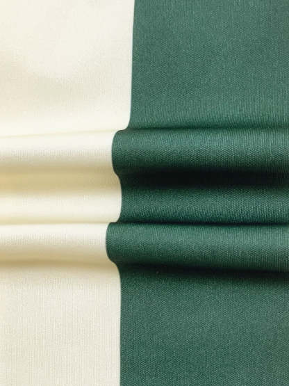 Striped Polo Crop Top Shorts Set