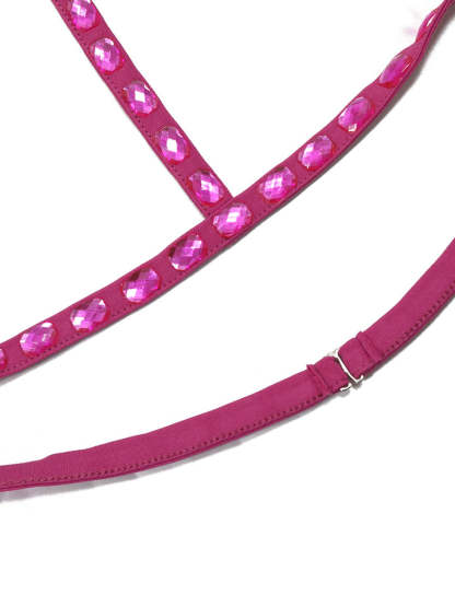 ?Glamorous Silver Rhinestone Skirt Sets