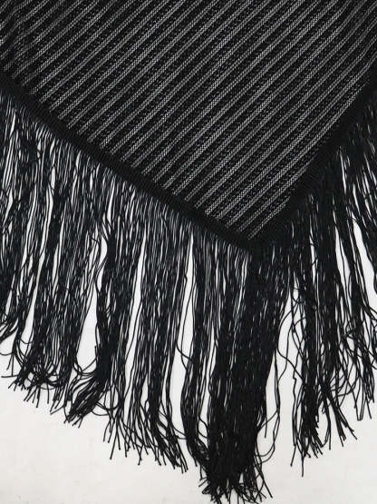 Two Piece Tassel Halter Tops Pants Sets