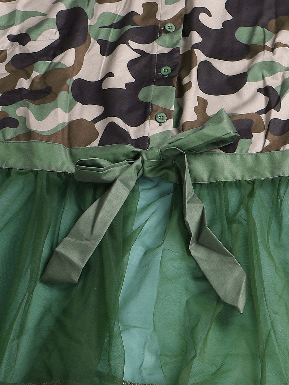 Mesh Patchwork Shirt Dress