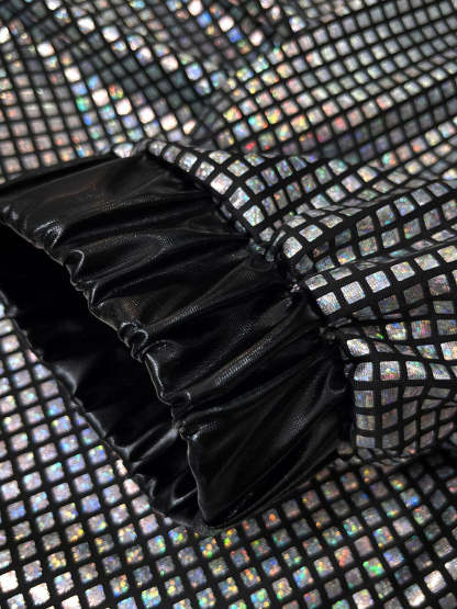 Halloween 80s Disco Glitter Jacket Pants Sets