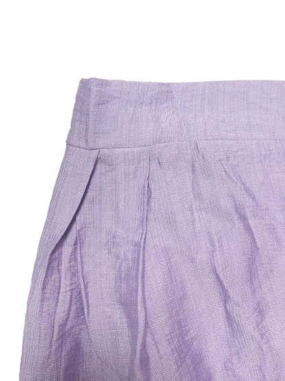 Solid Color Top Wide-Leg Pants Set