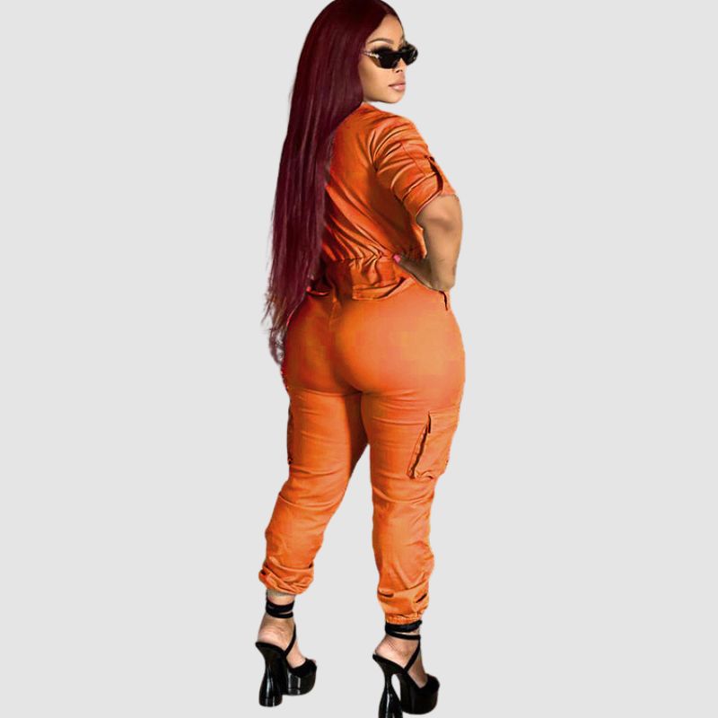 Pocket Patch Cargo Jumpsuit