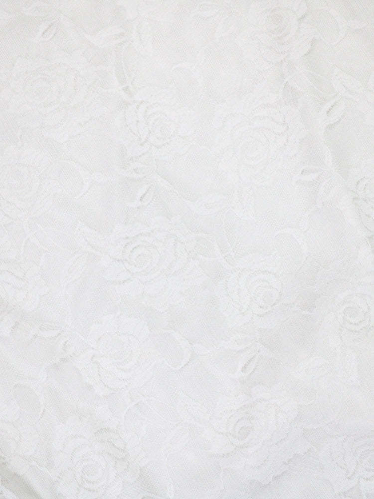 Off Shoulder Lace Asymmetric Ruffle Dress