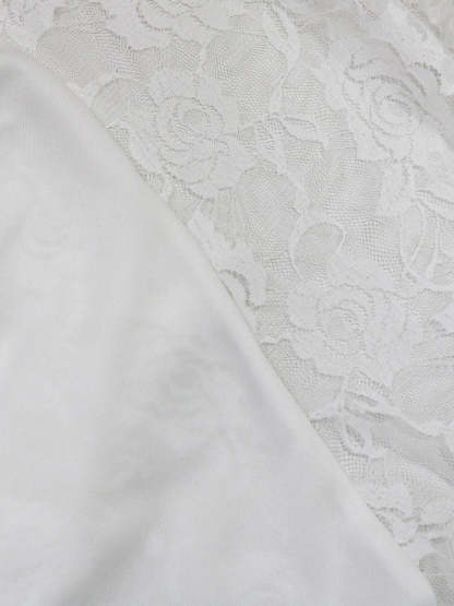 Off Shoulder Lace Asymmetric Ruffle Dress