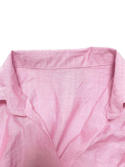 Solid Color Top Wide-Leg Pants Set