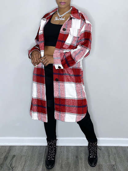 Patch Pocket Plaid Shirts