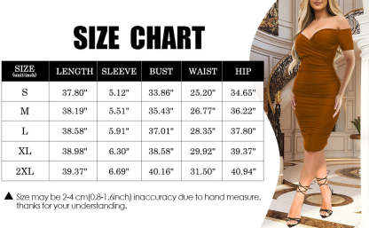 NEW Off Shoulder Ruched Short Sleeve Bodycon Dress