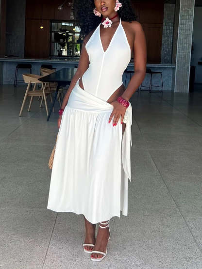 2 Piece Beach Maxi Skirt Sets