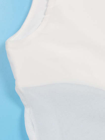 Solid Chiffon Cape Overlay Dress