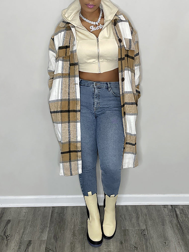 Patch Pocket Plaid Shirts