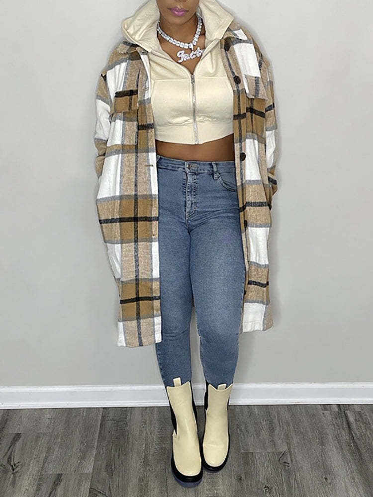 Patch Pocket Plaid Shirts