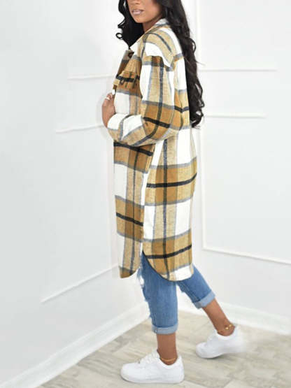 Patch Pocket Plaid Shirts